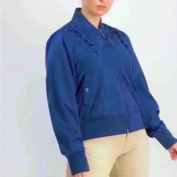 Sam Edelman Lace Detail Jacket
Cadet Blue Cropped jacket L 90's - Picture 4 of 9